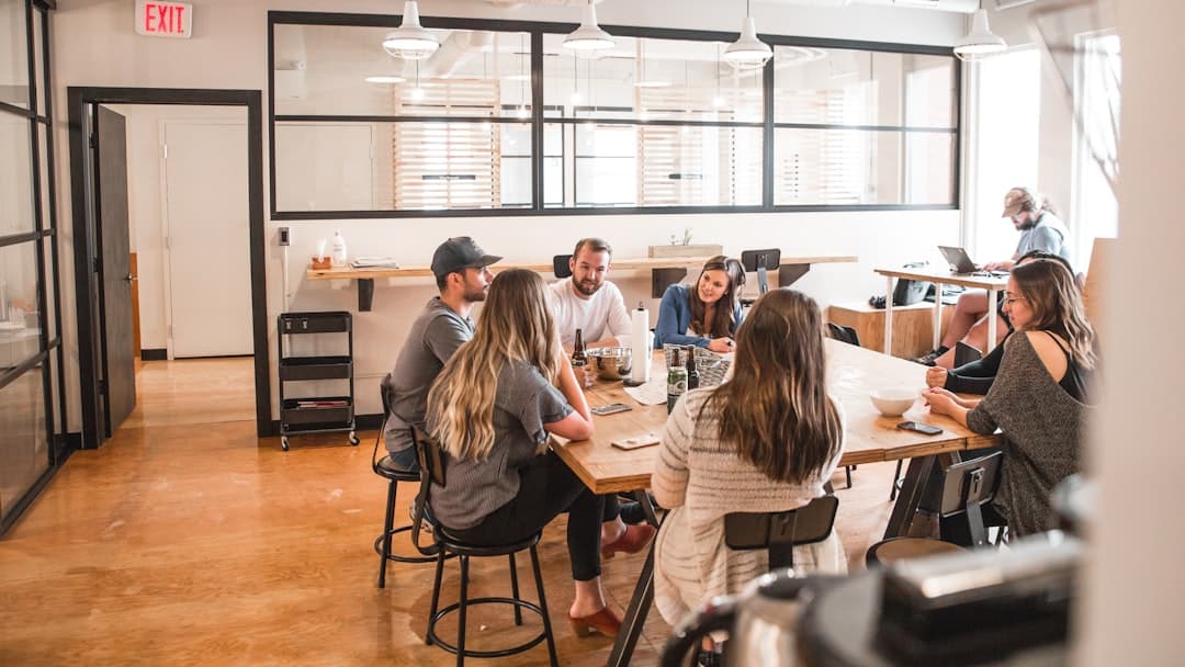 Team technology meeting office